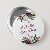 ブルゴーニュの輝くフローラホワイトマザー・オブ・ザ・ブリーダ 缶バッジ (正面&裏面)
