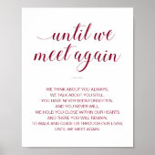 ブルゴーニュの追悼詩結婚に再び会うまで ポスター (正面)