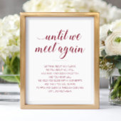 ブルゴーニュの追悼詩結婚に再び会うまで ポスター