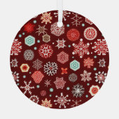 ブルゴーニュの雪片 ガラスオーナメント (裏面)