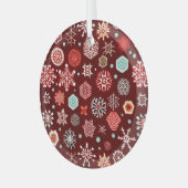 ブルゴーニュの雪片 ガラスオーナメント (正面左)