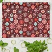 ブルゴーニュの雪片 キッチンタオル (折り畳み)