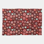 ブルゴーニュの雪片 キッチンタオル (横)