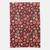 ブルゴーニュの雪片 キッチンタオル (縦)