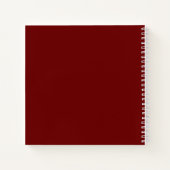 ブルゴーニュの雪片 ノートブック (裏面)