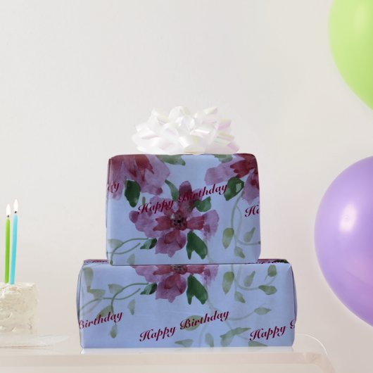 ブルゴーニュの青 ラッピングペーパー (パーティーギフト)