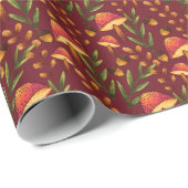 ブルゴーニュの魔法のキノコの森 ラッピングペーパー (ロールコーナー)