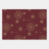 ブルゴーニュの黄金の花と星 ラッピングペーパーシート (正面)