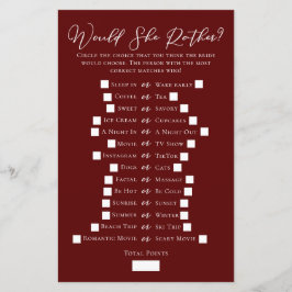 ブルゴーニュは彼女の方がブライダルシャワー試合だ