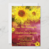 *~*ブルゴーニュひまわり素朴国の結婚式 招待状 (裏面)