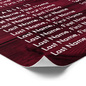 ブルゴーニュひまわり結婚のテーブルプラン16ポスター ポスター (角)