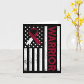 ブルゴーニュアイボリーのど癌Aw用の米国国旗のリボン カード (黄色い花)