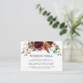 ブルゴーニュアイボリーオレンジ結婚フローラの願い井戸 エンクロージャーカード (スタンド正面)