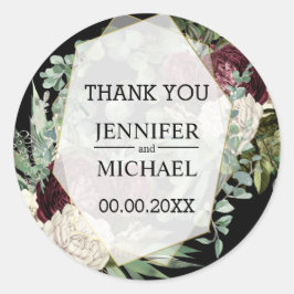 ブルゴーニュアイボリーダークムーディバラユーカリ ラウンドシール