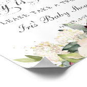 ブルゴーニュアイボリーフローラベビーは甘いテイクアトリート ポスター (角)