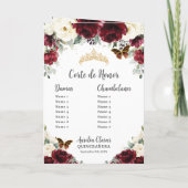 ブルゴーニュアイボリーフローラ金ゴールドキンセアニラマスカレード プログラム (裏面)