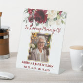 ブルゴーニュアイボリーホワイトフローラ写真葬儀記念館 台座サイン (インサイチュ)