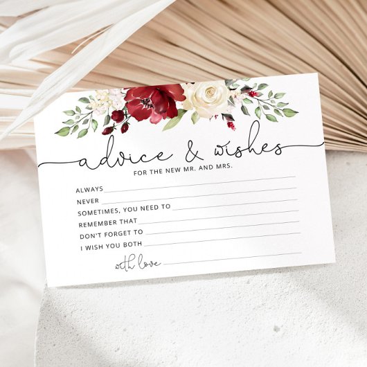 ブルゴーニュアドバイスとウィッシュブライダルシャワー 便箋