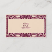 ブルゴーニュアールヌーボーフローラ 名刺 (正面)