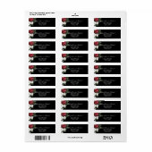 ブルゴーニュエレガントバラモダンシッ結婚クのラベル ラベル (フルシート)