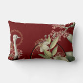 ブルゴーニュエレガントフローラデザイン ランバークッション (裏面)