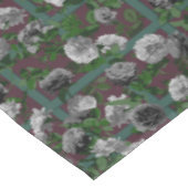 ブルゴーニュエレガントフローラバラ テーブルクロス (アングル)