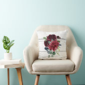 ブルゴーニュエレガントフローラ素朴水色かわいらし クッション (椅子)