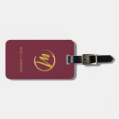 ブルゴーニュエレガントモノグラム ラゲッジタグ (正面横)