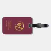 ブルゴーニュエレガントモノグラム ラゲッジタグ (裏面横)