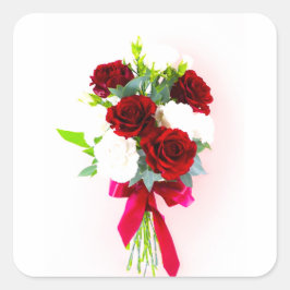 ブルゴーニュエレガントーとのフローラ配置 スクエアシール