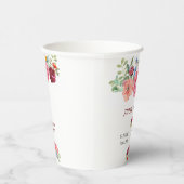 ブルゴーニュエレガントーとバラ色フローラ 紙コップ (右)