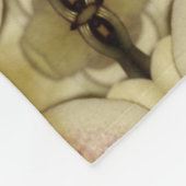 ブルゴーニュエレガントーとブラウン フリースブランケット (角)