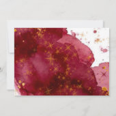 ブルゴーニュエレガントーと金ゴールドアガテサンキューカード 招待状 (裏面)