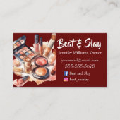 ブルゴーニュエレガントーのメイクアップアーティスト 名刺 (正面)