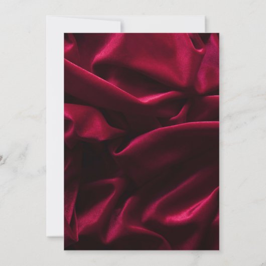 ブルゴーニュエレガントーの人生のお祝い 招待状 (裏面)