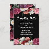 ブルゴーニュエレガントーの花とピンクの花が保存日時 (正面/裏面)