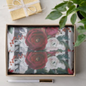 ブルゴーニュエレガントーバララージストライプクリスマス 薄葉紙 (ギフト)