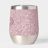 ブルゴーニュエレガントーピンクグリッターモノグラム (背面)