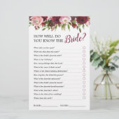 ブルゴーニュエレガントーフローラブライダルシャワーゲーム (スタンド正面)