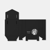 ブルゴーニュエレガントーブラックシック写真 フェイバーボックス (折り畳みなし)