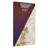 ブルゴーニュエレガントーマゼンタ金ゴールドキツネ大破2023 クリップボード (右)