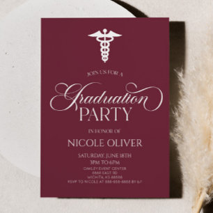 ブルゴーニュエレガントー医学部卒業 招待状