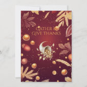 ブルゴーニュエレガントー感謝祭&ハーベストコルヌコピア 招待状 (正面)