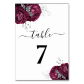 ブルゴーニュエレガントー牡丹フローラ テーブルナンバー (正面)
