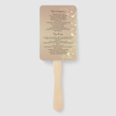 ブルゴーニュエレガントー結婚式 プログラムハンドファン ハンドファン (裏面)