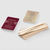 ブルゴーニュエレガントー結婚式 プログラムハンドファン ハンドファン (組立なし)