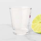 ブルゴーニュエレガントー花模様保存日 ショットグラス (左)