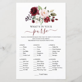 ブルゴーニュエレガントー赤面フローラシャワーゲーム