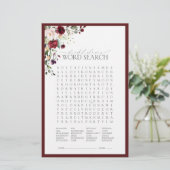 ブルゴーニュエレガントー赤面フローラブライダルシャワーゲーム (スタンド正面)