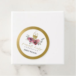 ブルゴーニュエレガントー金ゴールドフローラ初の聖餐式 フェイバータグ